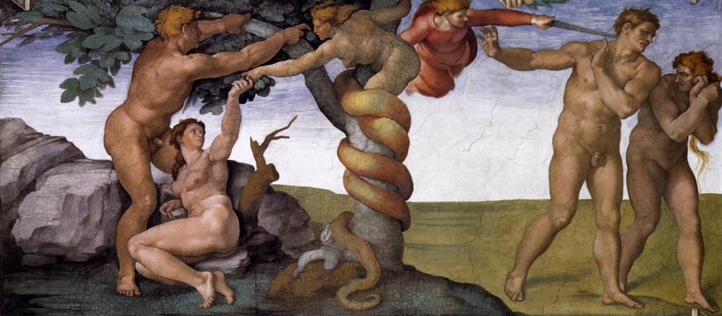 Michelangelo, Peccato originale e cacciata dal Paradiso