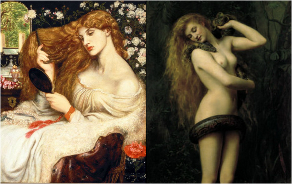 Lady Lilith,Dante Gabriele Rossetti | Lilith, John Collier