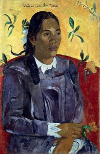 P. Gauguin, Donna con fiore, 1891, Copenaghen