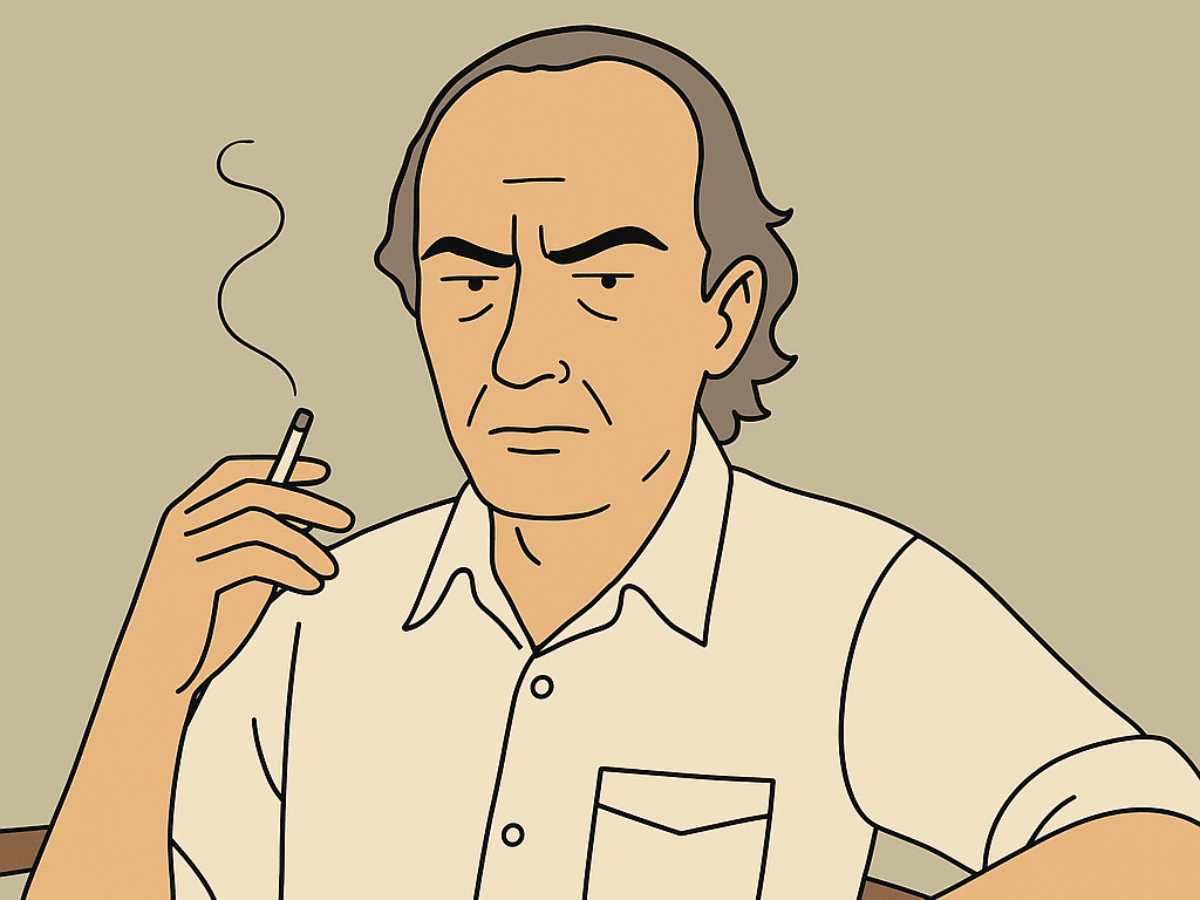 Enrique Vila Matas, immagine creata con AI