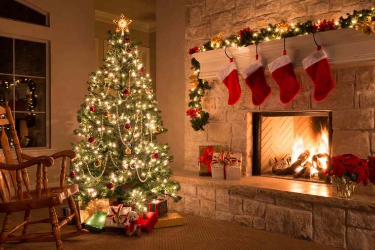 Casa addobbata per Natale 