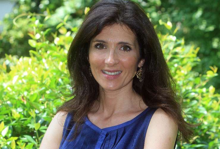 La giornalista Monica Gasparini posa per una foto oggi, 24 giugno 2011, in occasione della presentazione alla stampa di "Tabloid" il nuvo settimanale d'informazione prodotto da Studio Aperto in onda si Italia Uno.