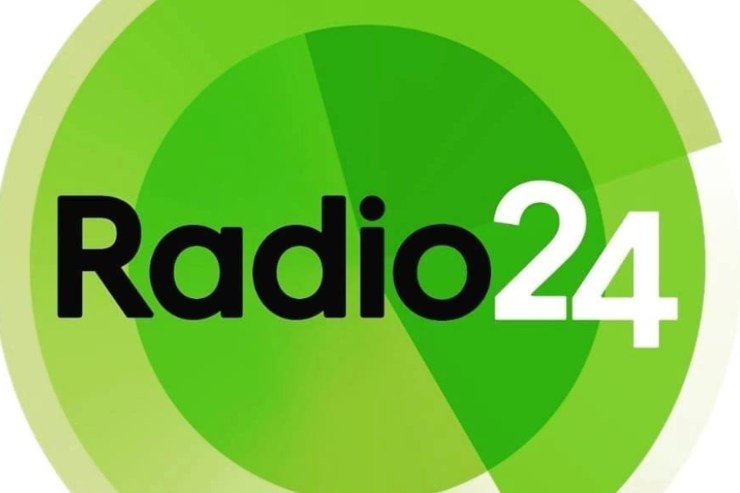 Una foto del logo del canale radio "Radio24"