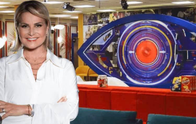 simona ventura casa del gf e logo