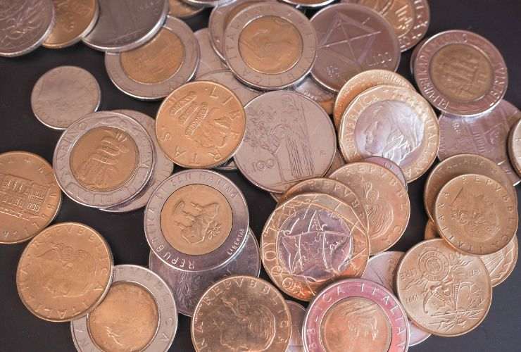diverse monete in lire