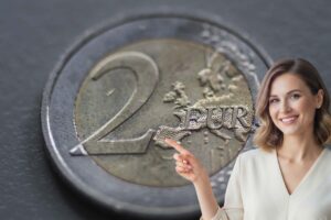 Donna indica 2 euro