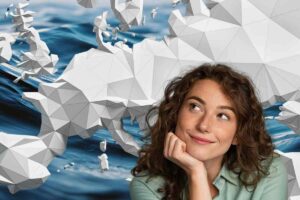 Donna pensa ed Europa