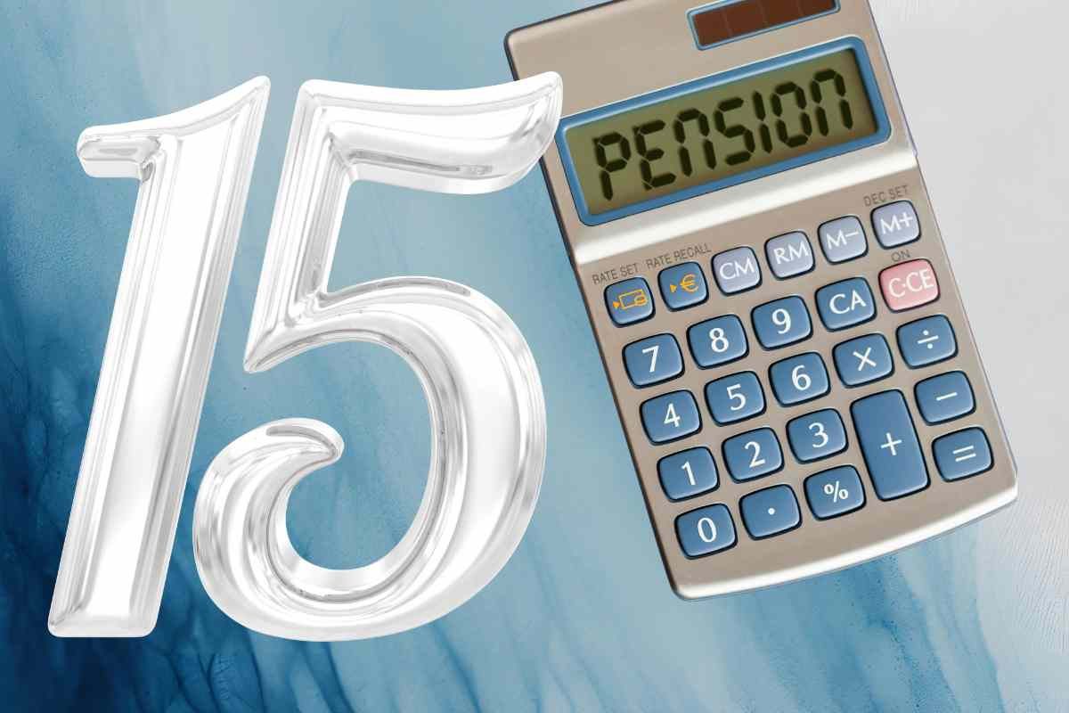 Calcolatrice e numero 15