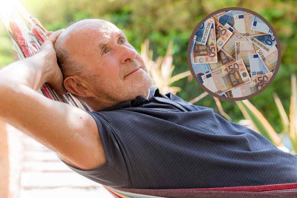 Uomo sull'amaca e soldi