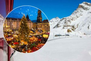 treno alpi e mercatino di natale