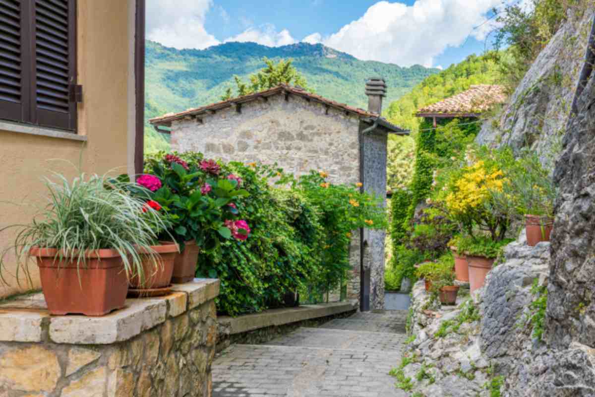 il borgo di percile, vicino a Roma