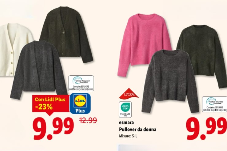 maglioni e cardigan lidl 