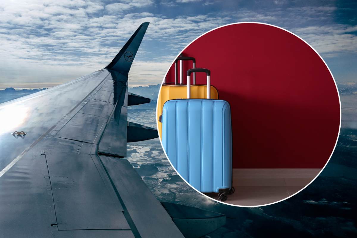aereo e valigie