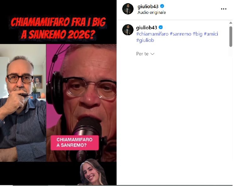 una pagina di instagram
