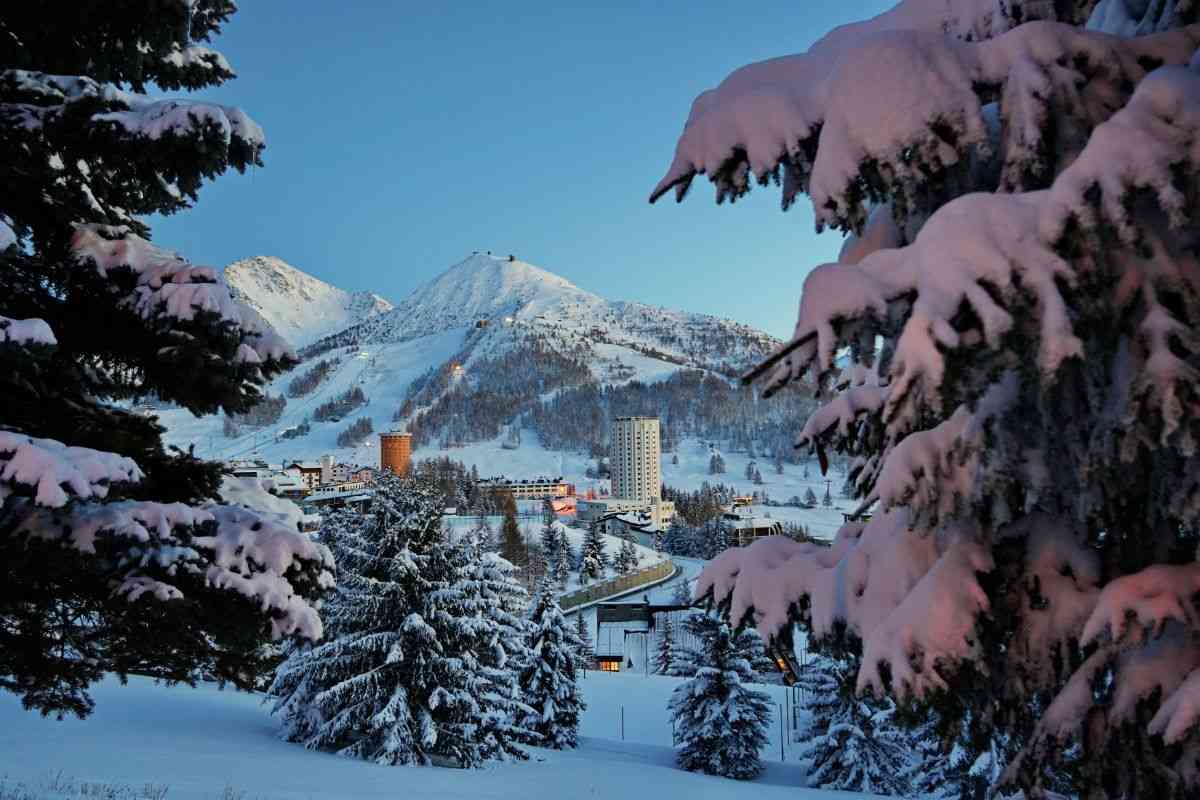 veduta paesaggio da Sestriere
