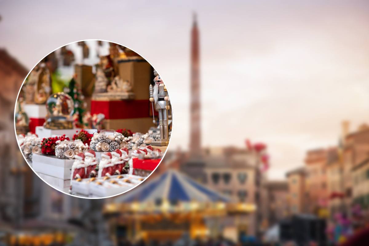 piazza navona e mercatino di natale