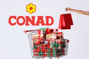 carrello spesa e logo conad
