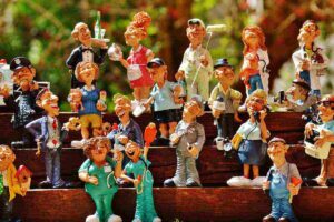 Lavoratori pupazzetti