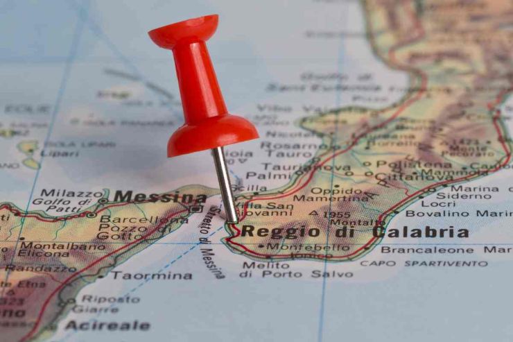 Reggio Calabria sulla cartina 
