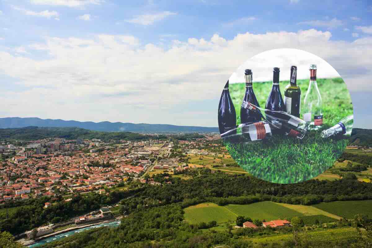 casette del borgo e bottiglie