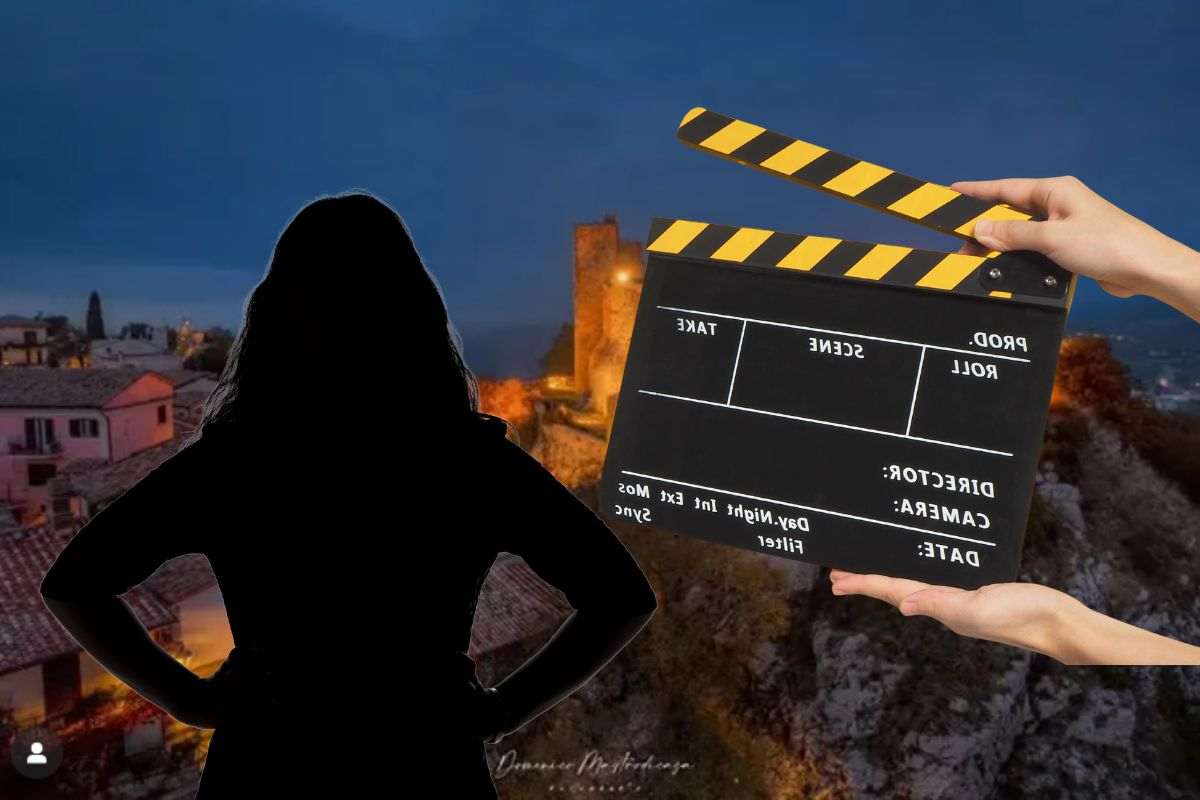 borgo nel lazio, sagoma di donna misteriosa e ciak cinematografico