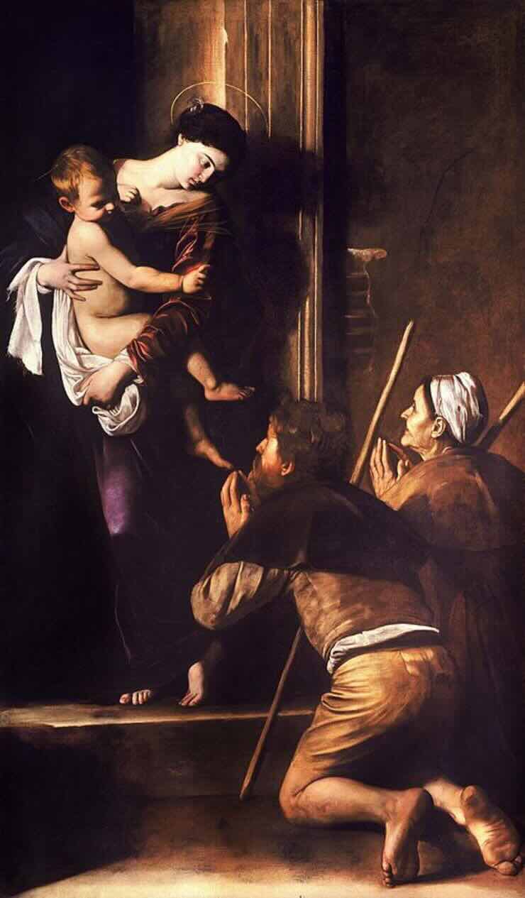 madonna dei pellegrini Caravaggio 