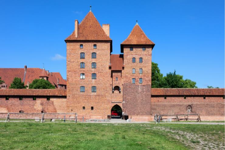 torri del castello di malbork 