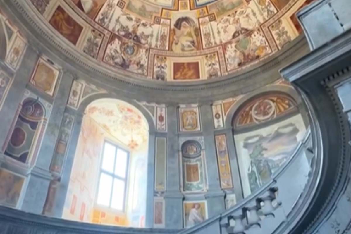 la scala a lumaca progettata dal Vignola