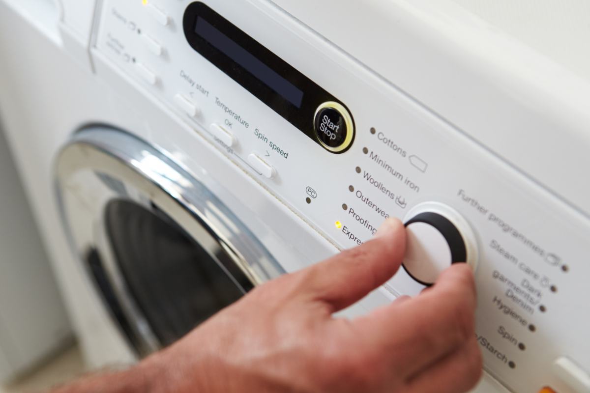 pulsante lavatrice