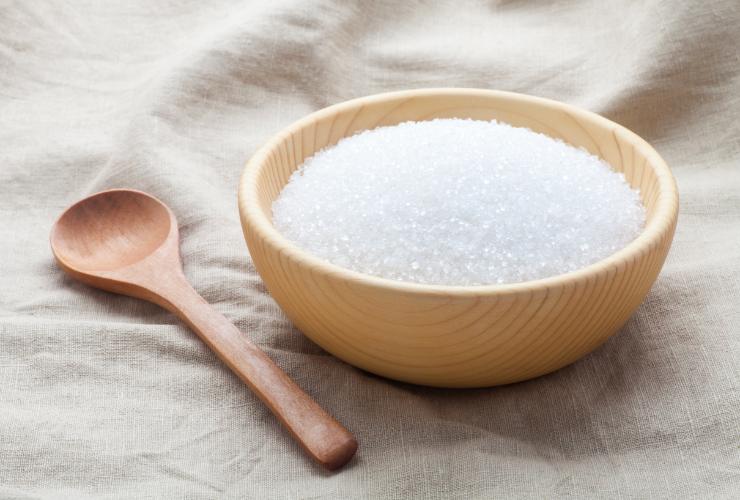 ciotola di zucchero di legno